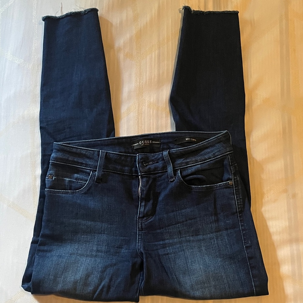 GUESS Women's Midnight Blue Skinny Jeans